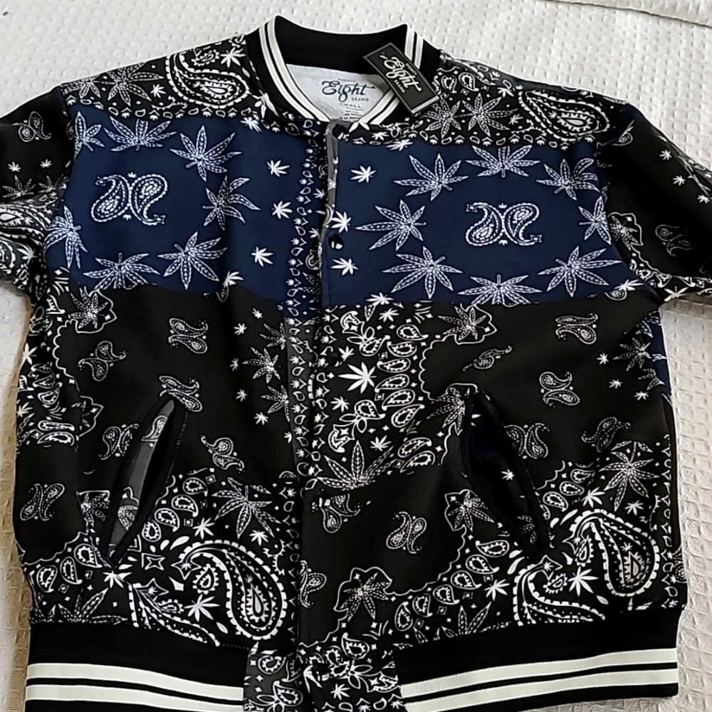 Blue paisley jacket